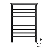 Полотенцесушитель электрический Terminus Аврора П8 с полкой 800х532 мм 1000 Вт с терморегулятором черный Полотенцесушитель электрический Terminus Аврора П8 с полкой 800х532 мм 1000 Вт с терморегулятором черный