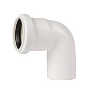 Отвод Ostendorf HTB d50 мм 87° пластиковый белый для внутренней канализации