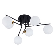 Люстра потолочная Arte Lamp Gemini G9 198 Вт 7 кв.м (A2243PL-6BK) Люстра потолочная Arte Lamp Gemini G9 198 Вт 7 кв.м (A2243PL-6BK)