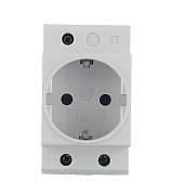 Розетка щитовая модульная IEK 220 В 16 А (MRD10-16/2160/2153)