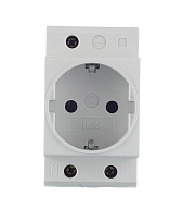 Розетка щитовая модульная IEK 220 В 16 А (MRD10-16/2160/2153)