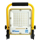 Прожектор светодиодный Feron LL-950 6400K 30 Вт IP65 с зарядным устройством желтый/черный