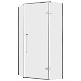 Душевой уголок Abber Ewiges Wasser хром 100х100х195 см пятиугольник стекло прозрачное 6 мм (AG05100)