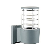 Светильник садово-парковый настенный Feron Техно серый E27 60 Вт IP54 (06301)