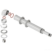 Дымоход коаксиальный Rommer универсальный d60/100 мм комплект (совместим с котлами Baxi) Дымоход коаксиальный Rommer универсальный d60/100 мм комплект (совместим с котлами Baxi)
