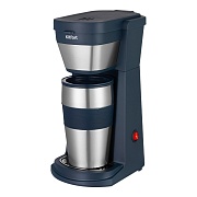 Кофеварка капельная Kitfort КТ-7301 синяя/нержавеющая сталь