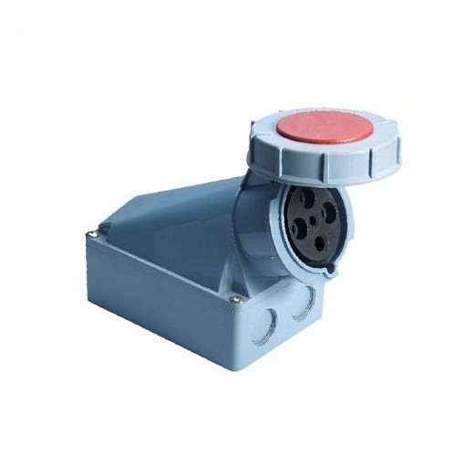 Розетка силовая настенная EKF PROxima с заземлением 3Р+РЕ 125 А 380 В IP67 (ps-1442-125-380) Розетка силовая настенная EKF PROxima с заземлением 3Р+РЕ 125 А 380 В IP67 (ps-1442-125-380)