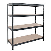 Стеллаж металлический черный AR Shelving 1800x1600x600 мм 4 полки Стеллаж металлический черный AR Shelving 1800x1600x600 мм 4 полки