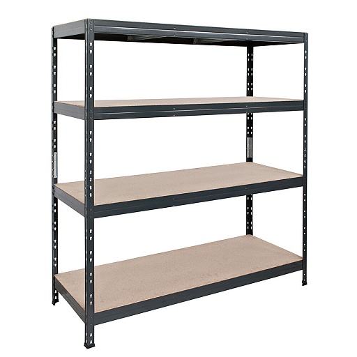 Стеллаж металлический черный AR Shelving 1800x1600x600 мм 4 полки Стеллаж металлический черный AR Shelving 1800x1600x600 мм 4 полки