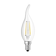 Лампа светодиодная филаментная Osram LED Star E14 2700К 6 Вт 806 Лм 220-240 В свеча на ветру прозрачная