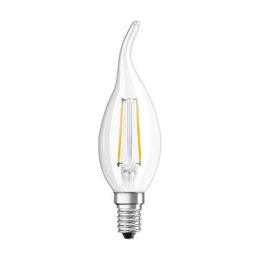 Лампа светодиодная филаментная Osram LED Star E14 2700К 5 Вт 600 Лм 220-240 В свеча на ветру прозрачная
