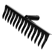 Грабли прямые Сибртех (61752) стальные для уборки листьев и травы 14 зубьев