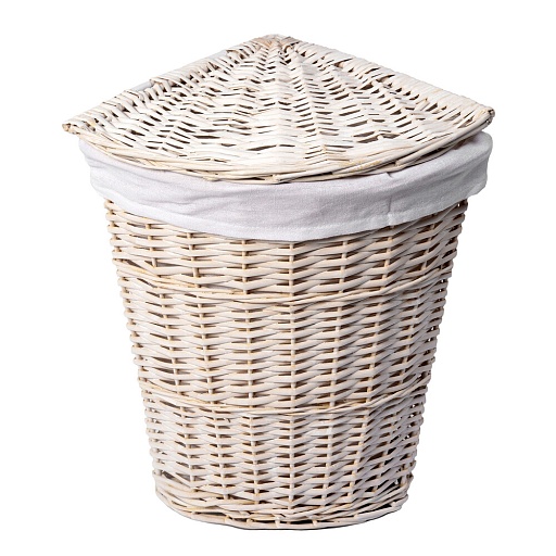 Корзина для белья WasserKraft Vils 390х390х560 мм 59,9 л белая (WB-560-L) Корзина для белья WasserKraft Vils 390х390х560 мм 59,9 л белая (WB-560-L)