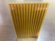 Сотовый поликарбонат GOODPLAST 4 мм янтарь