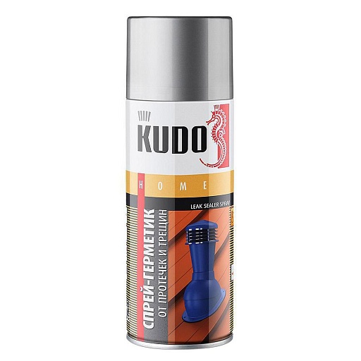 Герметик кровельный аэрозольный каучуковый Kudo Home черный 520 мл
