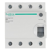УЗО Systeme Electric City9 Set ВДТ 25А 3P+N тип AC 30 мА 6 кА (C9R36425) УЗО Systeme Electric City9 Set ВДТ 25А 3P+N тип AC 30 мА 6 кА (C9R36425)