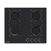 Варочная панель газовая Lex GVG 643A BBL 4 конфорки черная Варочная панель газовая Lex GVG 643A BBL 4 конфорки черная