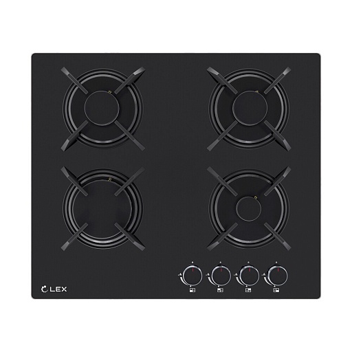 Варочная панель газовая Lex GVG 643A BBL 4 конфорки черная