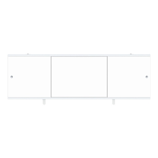 Экран для ванны Метакам Bravo ПВХ 168х60 см белый раздвижной (ЭПN_015506)