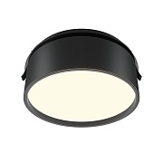 Светильник встраиваемый светодиодный черный 18 Вт 3000К IP20 Maytoni Onda (DL024-18W3K-B)