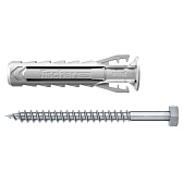 Дюбель распорный Fischer SX PLUS 12x60 мм нейлон с шурупом (2 шт.) Дюбель распорный Fischer SX PLUS 12x60 мм нейлон с шурупом (2 шт.)