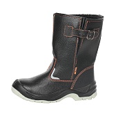 Сапоги рабочие кожаные с защитным подноском размер 44 черные Мистраль SJ9133-S-W (116043)