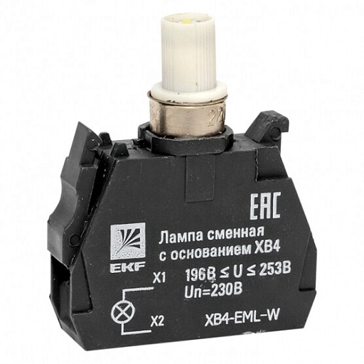 Лампа сменная EKF PROxima ХВ4 39х32х10 мм 230 В IP40 с основанием пластиковая белая (XB4-EML-W) Лампа сменная EKF PROxima ХВ4 39х32х10 мм 230 В IP40 с основанием пластиковая белая (XB4-EML-W)