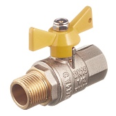 Кран шаровой газовый VALTEC (VT.278.N.04) 1/2 ВР(г) х 1/2 НР(ш) бабочка Кран шаровой газовый VALTEC (VT.278.N.04) 1/2 ВР(г) х 1/2 НР(ш) бабочка