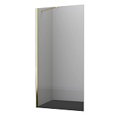 Душевая перегородка Walk in WasserKraft Aisch золото 100х200 см стекло прозрачное 6 мм (55W44) Душевая перегородка Walk in WasserKraft Aisch золото 100х200 см стекло прозрачное 6 мм (55W44)