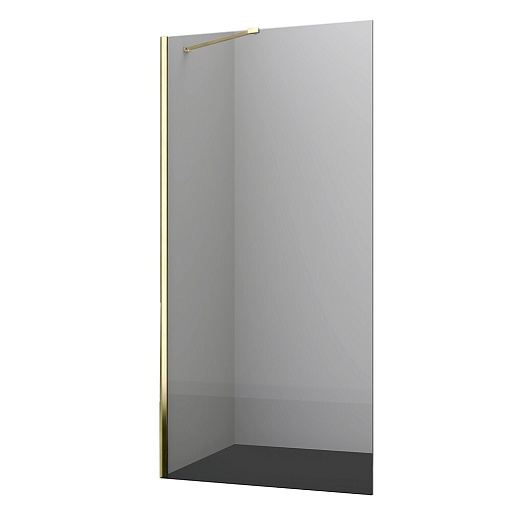 Душевая перегородка Walk in WasserKraft Aisch золото 100х200 см стекло прозрачное 6 мм (55W44) Душевая перегородка Walk in WasserKraft Aisch золото 100х200 см стекло прозрачное 6 мм (55W44)