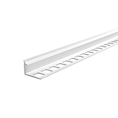 Профиль ПВХ для кафельной плитки внутренний 10 мм 2,7 м белый глянец Профиль ПВХ для кафельной плитки внутренний 10 мм 2,7 м белый глянец