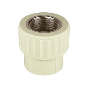 Муфта полипропиленовая Valfex 20 мм х 3/4 ВР(г) серая (10129120Г)