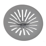 Фильтр пробка для ванны и мойки VIRPlast d110 мм серая (30724771)