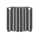 Накладка для прямоугольного плинтуса Дюра 80 мм графит (8 шт.) Накладка для прямоугольного плинтуса Дюра 80 мм графит (8 шт.)