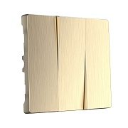 Набор клавиш для трехклавишного выключателя Werkel шампань рифленый (a051425)