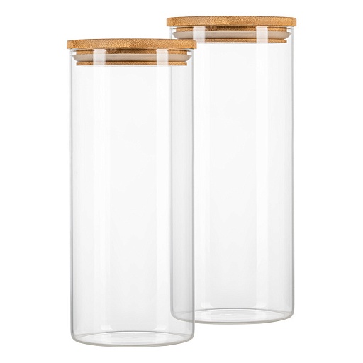 Банка стеклянная Master House Тауэр 1,5 л с крышкой (2 шт.) Банка стеклянная Master House Тауэр 1,5 л с крышкой (2 шт.)