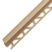 Уголок ПВХ для кафельной плитки внутренний 10 мм 2,5 м бежевый