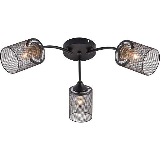 Люстра потолочная Schaffner Barreno E27 180 Вт 15 кв.м (4435-3 BK)