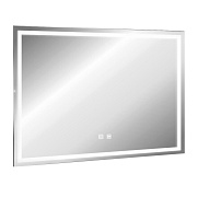 Зеркало с подсветкой прямоугольное 80х60 см с сенсорным включением Abber See (AG6104SP)