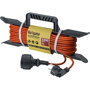 Удлинитель Navigator с заземлением 20 м на катушке 2,2 кВт 1 розетка ПВС 3х1 кв.мм IP44 Удлинитель Navigator с заземлением 20 м на катушке 2,2 кВт 1 розетка ПВС 3х1 кв.мм IP44