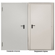 Дверь техническая Промет ДТ-1 глухая левая серый RAL 7035 850х2050 мм