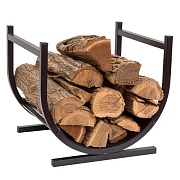 Дровница Полумесяц металл черная Дровница Полумесяц металл черная