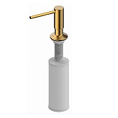 Дозатор для мыла WasserKraft 320 мл металл/пластик золото встраиваемый (K-75993) Дозатор для мыла WasserKraft 320 мл металл/пластик золото встраиваемый (K-75993)
