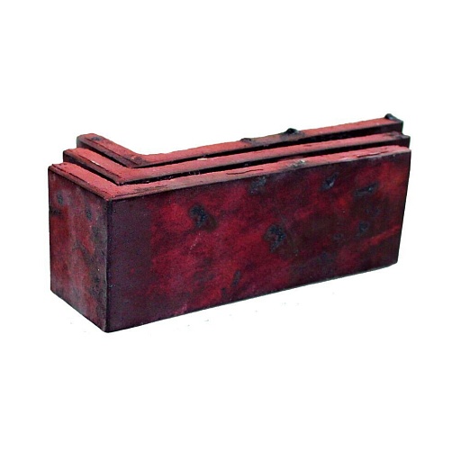 Клинкерная плитка для фасада угловая Terramatic Moon Original DK (8 шт.= 0,14 кв.м) красно-бурая 185х60х71х14 мм Клинкерная плитка для фасада угловая Terramatic Moon Original DK (8 шт.= 0,14 кв.м) красно-бурая 185х60х71х14 мм