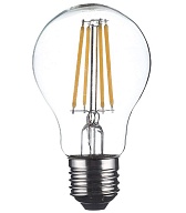 Лампа светодиодная филаментная Osram E27 2700К 5 Вт 600 Лм 220-230 В груша A60 прозрачная Лампа светодиодная филаментная Osram E27 2700К 5 Вт 600 Лм 220-230 В груша A60 прозрачная