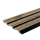 Панель реечная из экополимера 120х3000х10 мм золотой бук 0,36 кв.м Панель реечная из экополимера 120х3000х10 мм золотой бук 0,36 кв.м