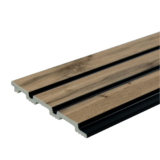 Панель реечная из экополимера 120х3000х10 мм золотой бук 0,36 кв.м