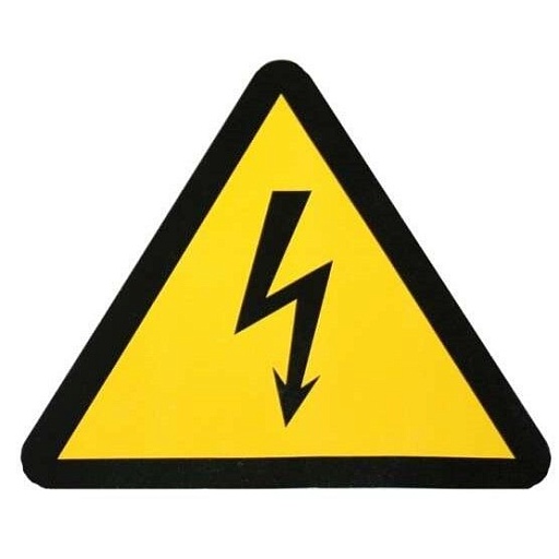 Наклейка знак электробезопасности EKF PROxima 130х130 мм Молния (100 шт.) (an-1-05)