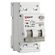 Автомат дифференциальный EKF PROxima АВДТ-63N 16А 1P+N тип AC 30 мА 6 кА (D63N26M16C30)