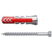 Дюбель универсальный Fischer DuoPower 10x50 мм нейлон с шурупом (25 шт.) Дюбель универсальный Fischer DuoPower 10x50 мм нейлон с шурупом (25 шт.)